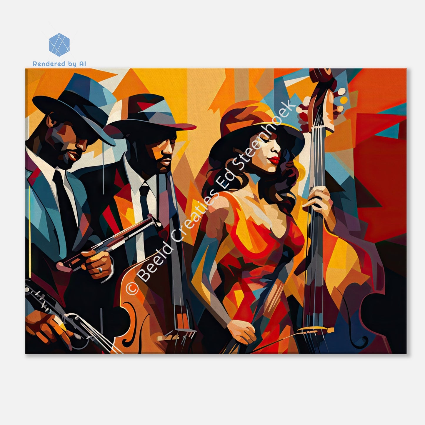 A Jazz Symphony in New Orleans (Canvas)