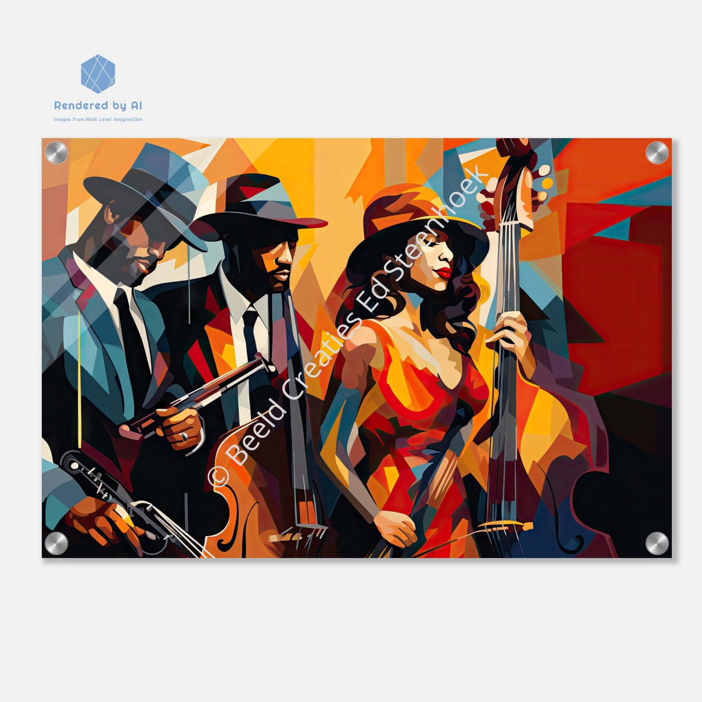 A Jazz Symphony in New Orleans (Acrylic Print)