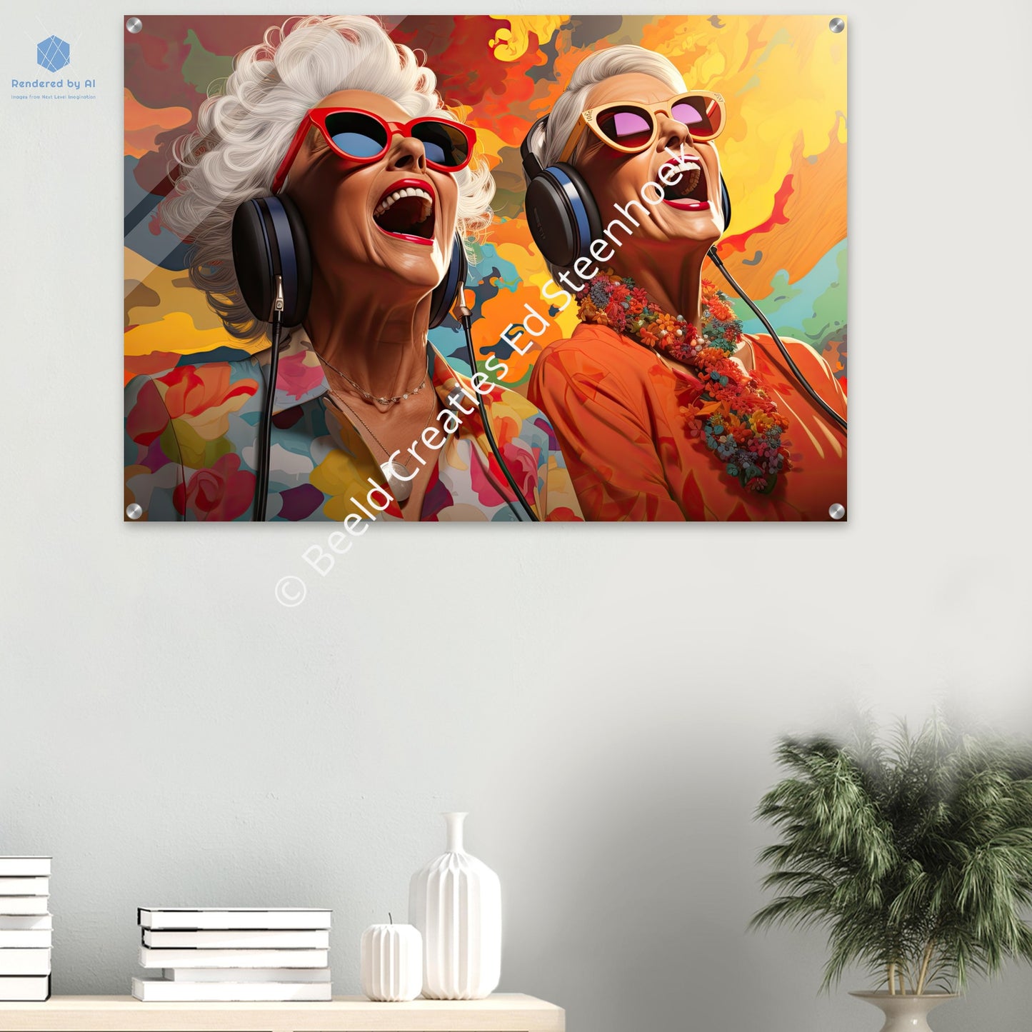 The Singing Grannies (Acrylic Print)