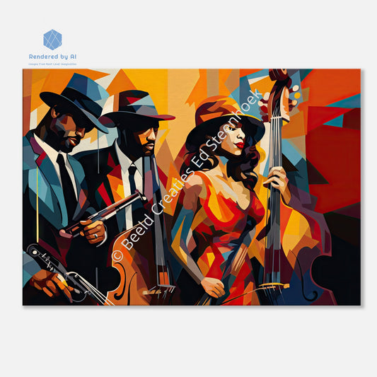 A Jazz Symphony in New Orleans (Canvas)