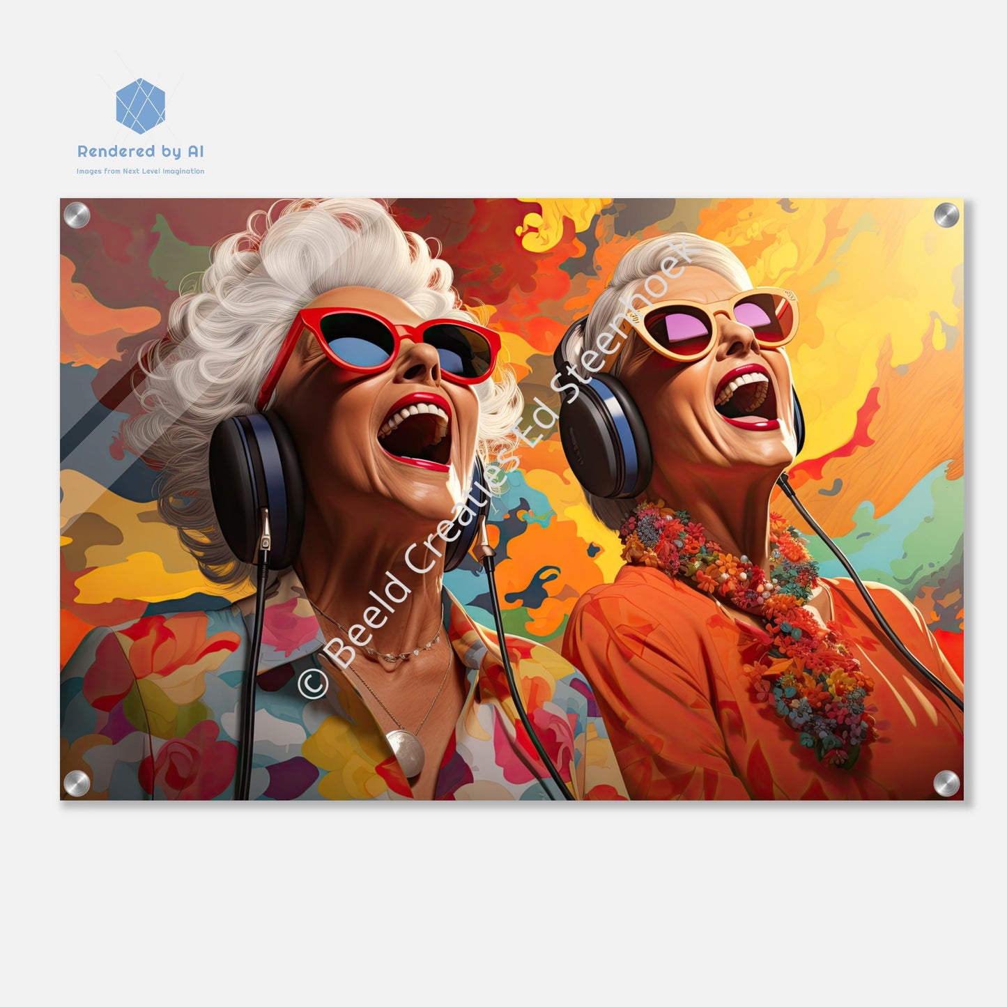 The Singing Grannies (Acrylic Print)