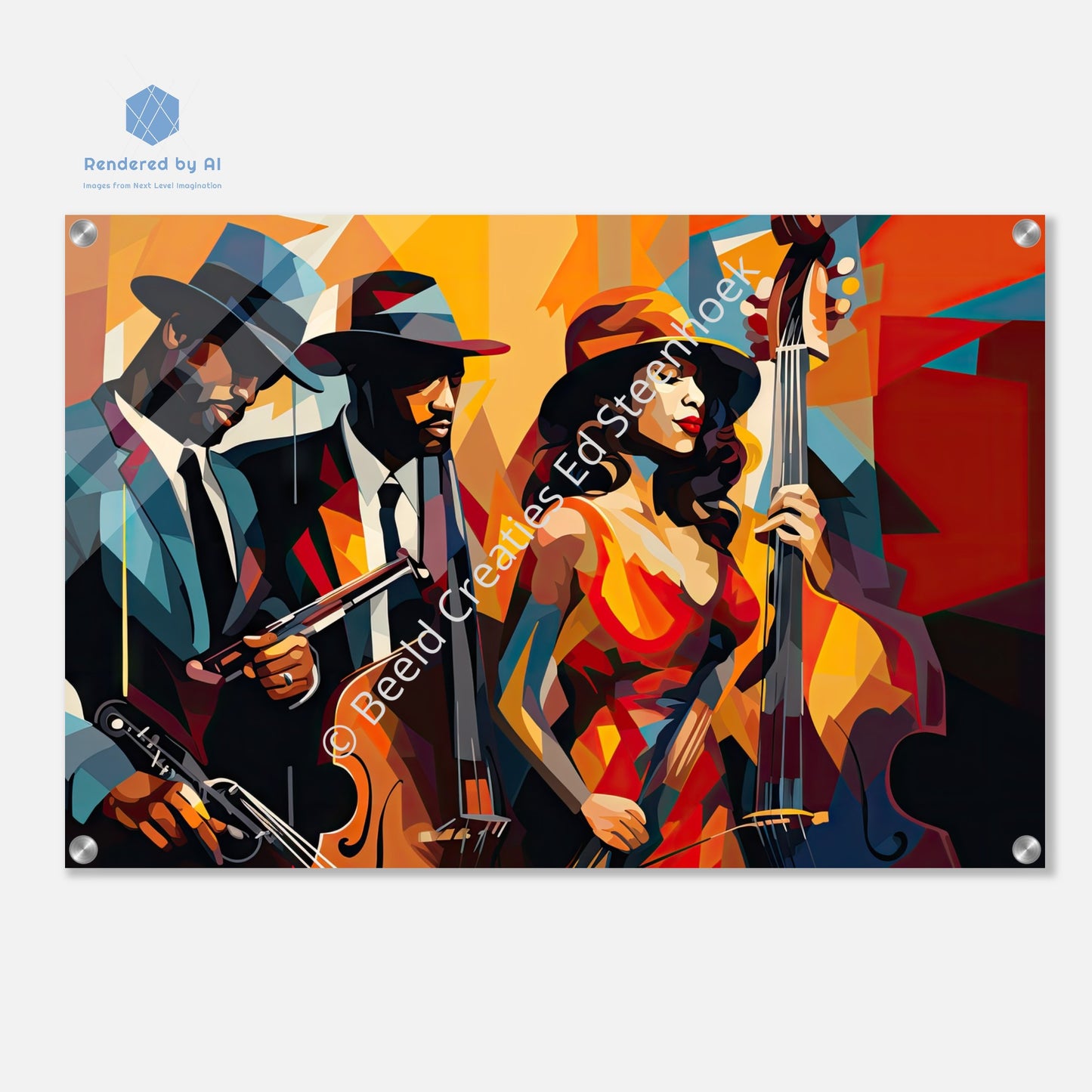 A Jazz Symphony in New Orleans (Acrylic Print)